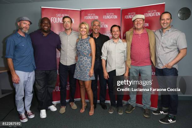 Mike Dowling, Leonard Earl Howze, Matt Oberg, Anna Camp, Scott Mantz, Jody Lambert, Dan Bakkedahl, and Tony Hale at SAG-AFTRA Foundation's...