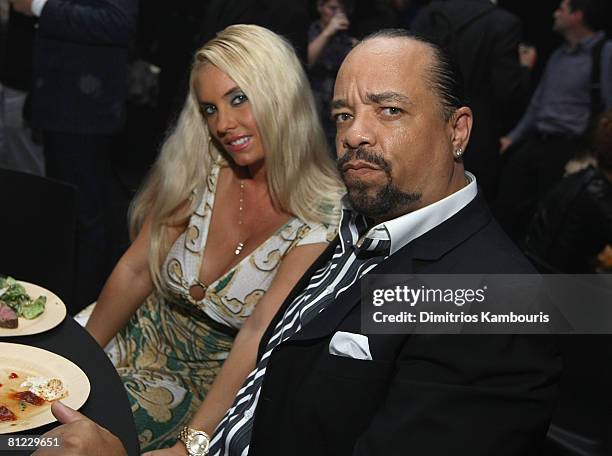 Coco, and Ice-T attend at the after party for "American Gangster" New York City Premiere at The Apollo Theater on October 19, 2007 in New York City