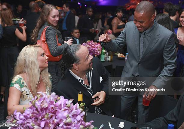 Coco, Ice-T and Cuba Gooding Jr. Attend at the after party for "American Gangster" New York City Premiere at The Apollo Theater on October 19, 2007...
