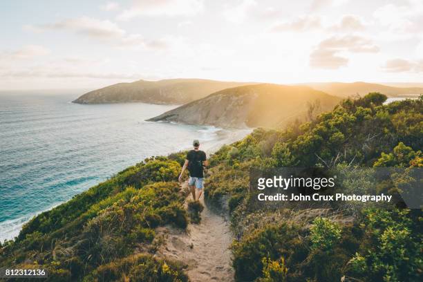 albany hiking trails - australian ocean stock-fotos und bilder
