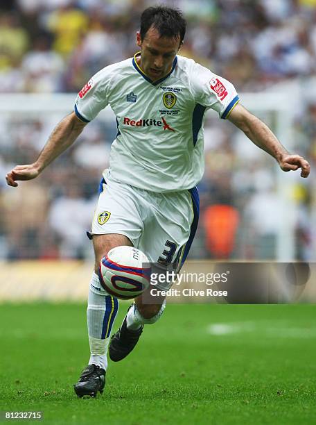Dougie Freedman of Leeds United in action during the Coca Cola League 1 Playoff Final match between Leeds United and Doncaster Rovers at Wembley...