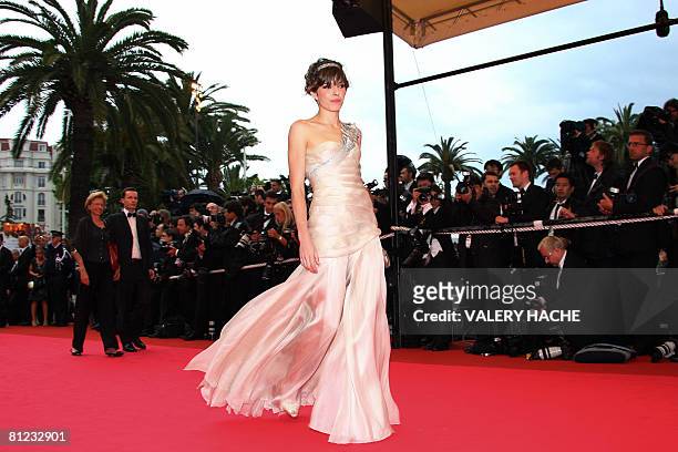 French actress Lou Doillon poses as she arrives to attend the screening of German director Wim Wenders' film 'The Palermo Shooting' at the 61st...