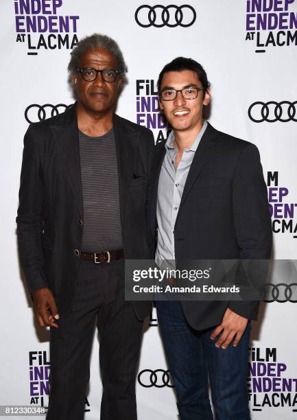 Film Independent at LACMA film curator Elvis Mitchell and filmmaker Jeff Orlowski attend the Film Independent at LACMA Special Screening and Q&A of...