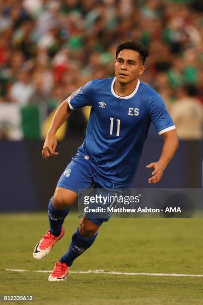 Rodolfo Zelaya of El Salvador during the 2017 CONCACAF Gold Cup Group C match between Mexico and El Salvador at Qualcomm Stadium on July 9, 2017 in...