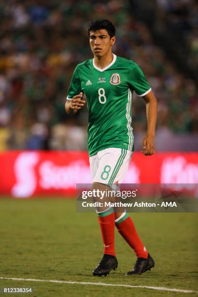 Erick Gutierrez of Mexico during the 2017 CONCACAF Gold Cup Group C match between Mexico and El Salvador at Qualcomm Stadium on July 9, 2017 in San...