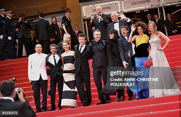 The members of the Jury Thai filmmaker Apichatpong Weerasethakul, French director Rachid Bouchareb, Israeli-US actress Natalie Portman, US actor and...