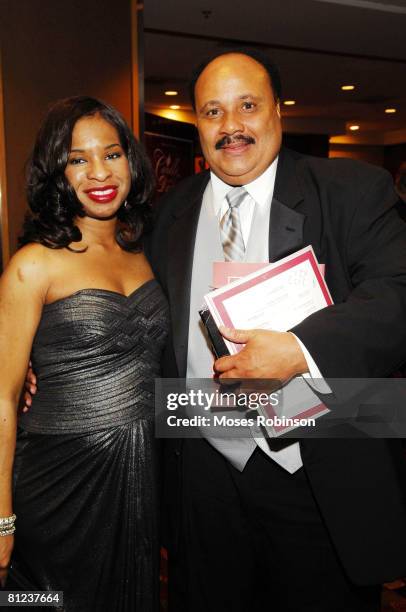 Martin Luther King III with his wife Arndrea at the 20th Annual Candle in the Dark Gala on February 16, 2008 at the Hyatt Regency Atlanta in Atlanta,...
