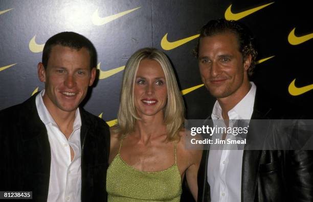 Lance Armstrong, Wife Kristin Richard, And Matthew McConaughey