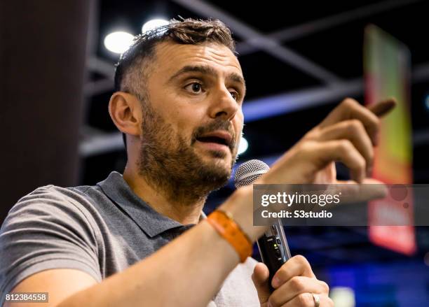 Gary Vaynerchuk, founder and chief executive officer of VaynerMedia, attends the Day 1 of the RISE Conference 2017 at the Hong Kong Convention and...