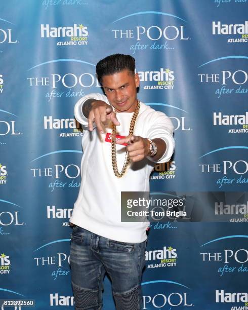 July 8: DJ Pauly D attends The Pool After Dark at Harrah's Resort on Saturday July 8, 2017 in Atlantic City, New Jersey