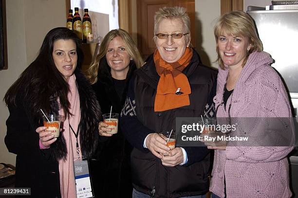 Keri Selig, Nicole Clemens, John Evans and Mary Pat Ryan drinking Kahlua