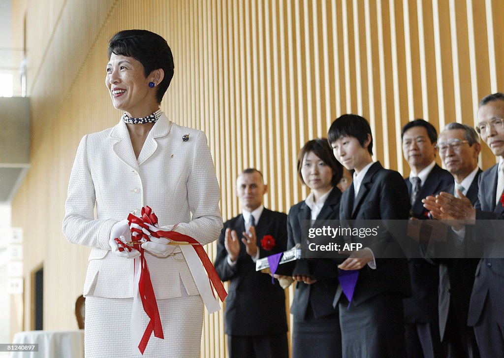 Japanese Princess Takamado smiles during