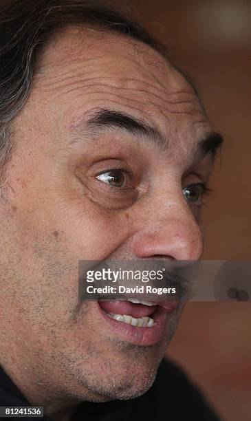 Marcelo Loffreda, the Leicester Tigers Head Coach attends the Leicester Tigers press conference held at Oadby Oval on May 27, 2008 in Leicester,...
