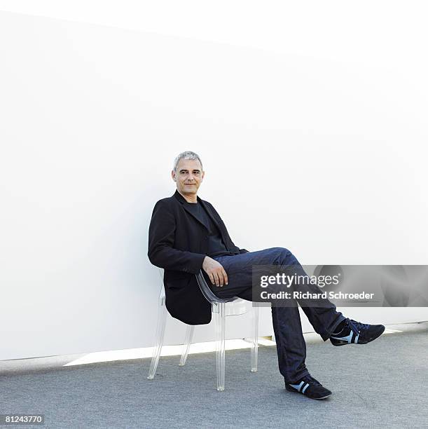 Director Laurent Cantet poses at a portrait session in Cannes on May 19, 2008.