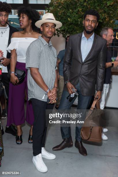 Guests attend Todd Snyder - Front Row/Backstage - NYFW: Men's July 2017 at Cadillac House on July 10, 2017 in New York City.