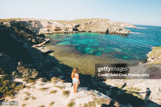 rottnest girl - rottnest island stock pictures, royalty-free photos & images