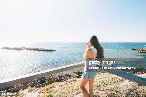 rottnest tourist girl - rottnest island stock pictures, royalty-free photos & images