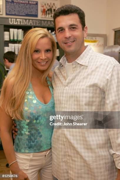 Cindy Margolis and husband Guy Starkman at Kiehl's