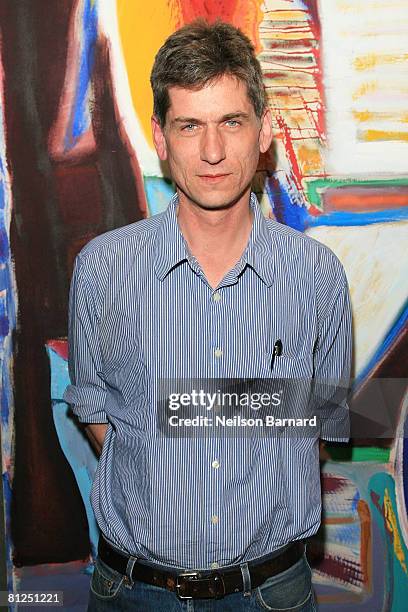 Performance projectionist Bruce McClure arrives at the 2008 Alpert Award in the Arts held at Vibrato on May 27, 2008 in Los Angeles, California.