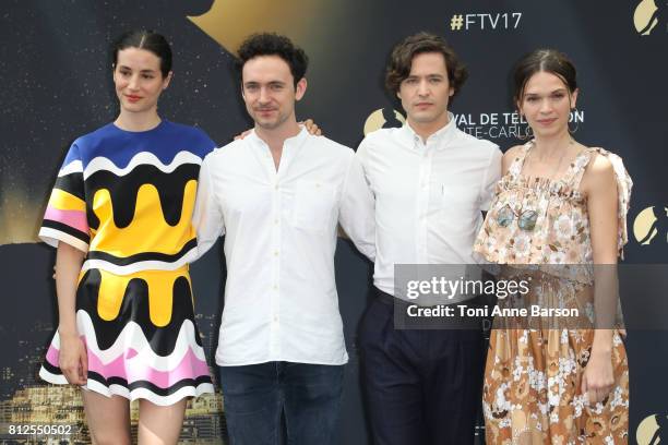 GElisa Lasowski, George Blagden, Alexander Vlahos and Anna Brewster attend photocall for "Versailles" on June 17, 2017 at the Grimaldi Forum in...