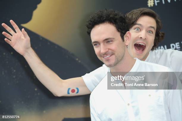 George Blagden and Alexander Vlahos attend photocall for "Versailles" on June 17, 2017 at the Grimaldi Forum in Monte-Carlo, Monaco.