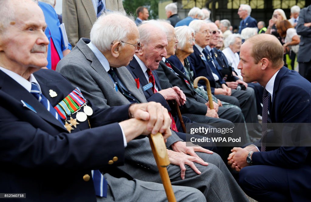 The Duke Of Cambridge Marks The 60th Anniversary Of The Battle Of Britain Memorial Flight