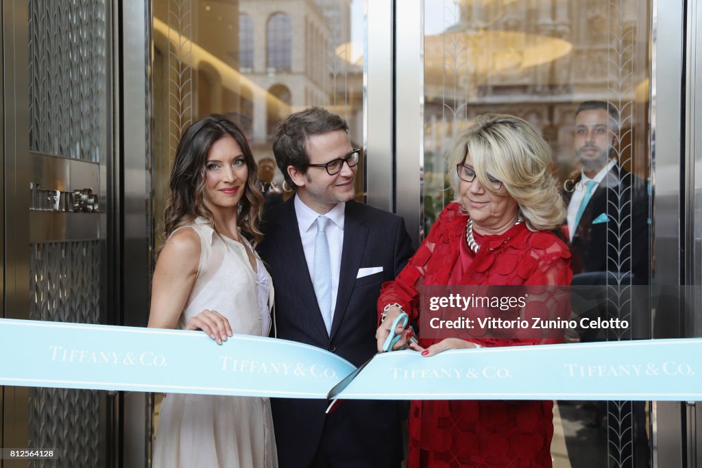 Tiffany & Co. - Milan Duomo New Store Opening - Ribbon Cutting Ceremony