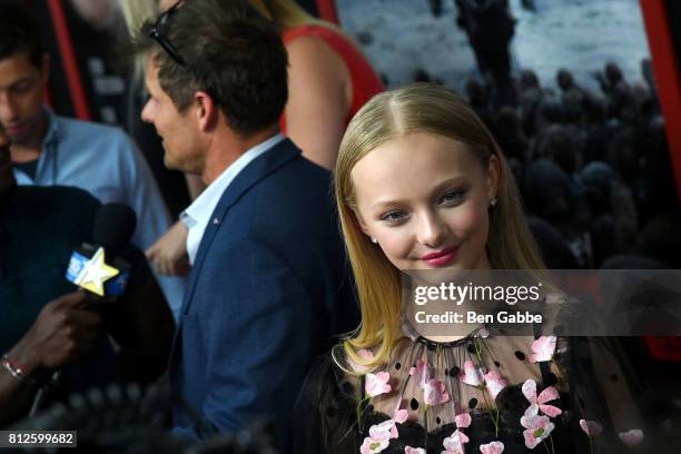 Actress Amiah Miller attends the "War for the Planet Of The Apes" New York Premiere at SVA Theater on July 10, 2017 in New York City.