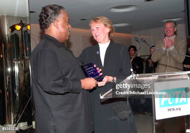 Reverend Al Sharpton and Ingrid Newkirk, PeTA President