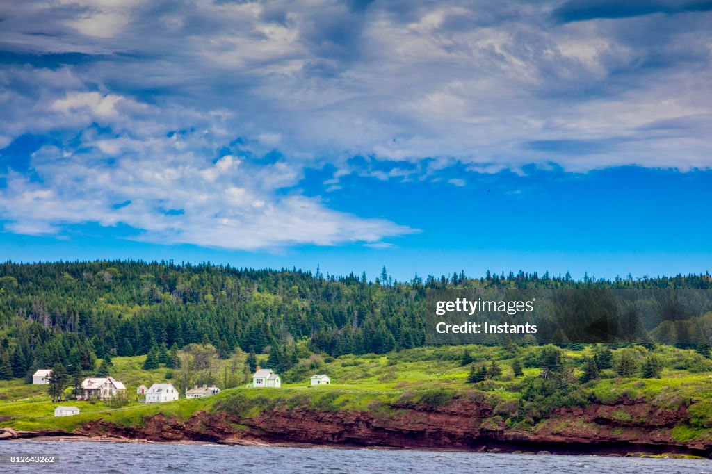 In the beautiful Gaspésie region, Saint Lawrence River Bonaventure Island in Percé, which is part of Quebec’s National park system. To the exception of a few buildings used by the government, nobody has lived on the island since 1971.