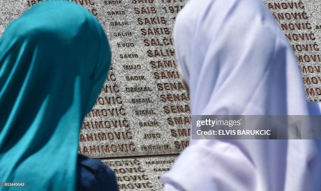 TOPSHOT-BOSNIA-WARCRIMES-SREBRENICA-ANNIVERSARY