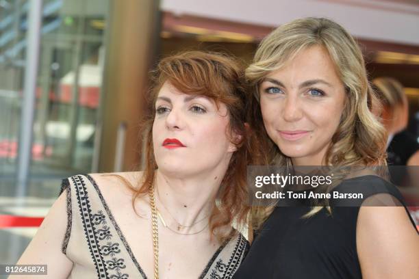 Anne-Elisabeth Blateau and Amelie Etasse attend photocall for "Scenes de Menages" on June 17, 2017 at the Grimaldi Forum in Monte-Carlo, Monaco.