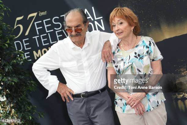Gerard Hernandez and Marion Game attend photocall for "Scenes de Menages" on June 17, 2017 at the Grimaldi Forum in Monte-Carlo, Monaco.