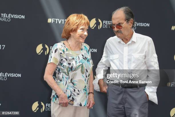 Marion Game and Gerard Hernandez attend photocall for "Scenes de Menages" on June 17, 2017 at the Grimaldi Forum in Monte-Carlo, Monaco.