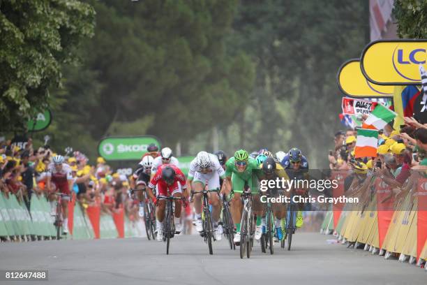 Marcel Kittel of Germany riding for Quick-Step Floors sprints to the finish line during stage 10 of the 2017 Le Tour de France, a 178km stage from...