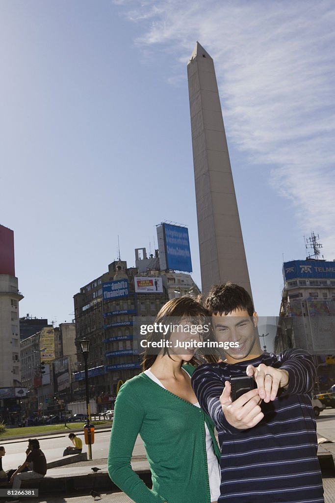 Couple taking a picture