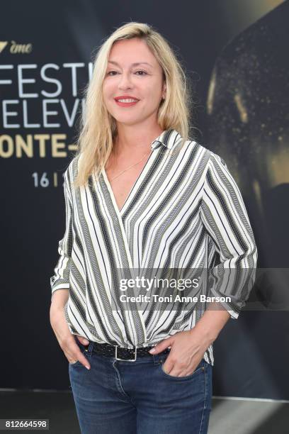 Jeanne Savary attends photocall for "En Famille" on June 17, 2017 at the Grimaldi Forum in Monte-Carlo, Monaco.