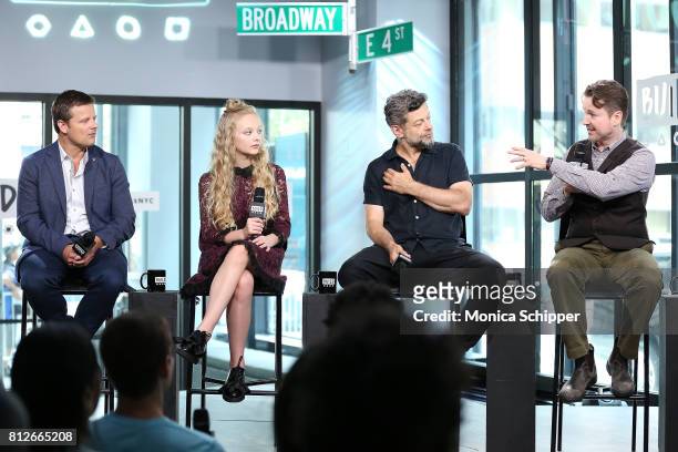 Actors Steve Zahn, Amiah Miller and Andy Serkis, and director Matt Reeves discuss "War For The Planet Of The Apes" at Build Studio on July 11, 2017...