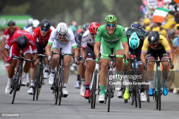 Marcel Kittel of Germany riding for Quick-Step Floors celebrates winning stage 10 of the 2017 Le Tour de France, a 178km stage from Périgueux to...