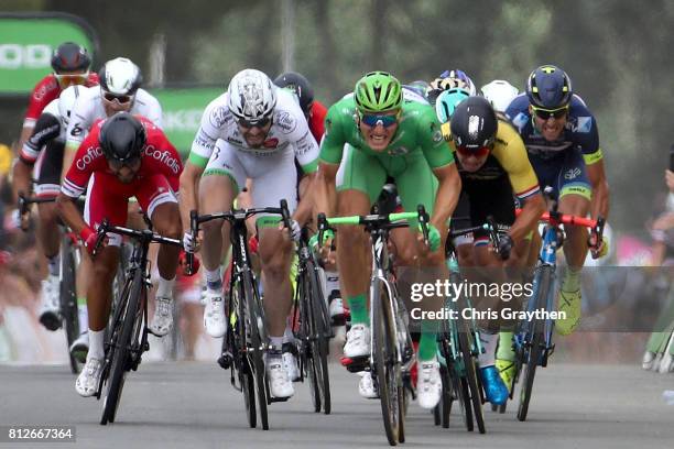 Marcel Kittel of Germany riding for Quick-Step Floors celebrates winning stage 10 of the 2017 Le Tour de France, a 178km stage from Périgueux to...