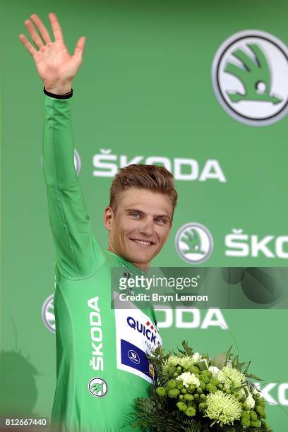 Marcel Kittel of Germany and Quick-Step floors retained his green points jersey after stage 10 of the 2017 Le Tour de France, a 178km stage from...