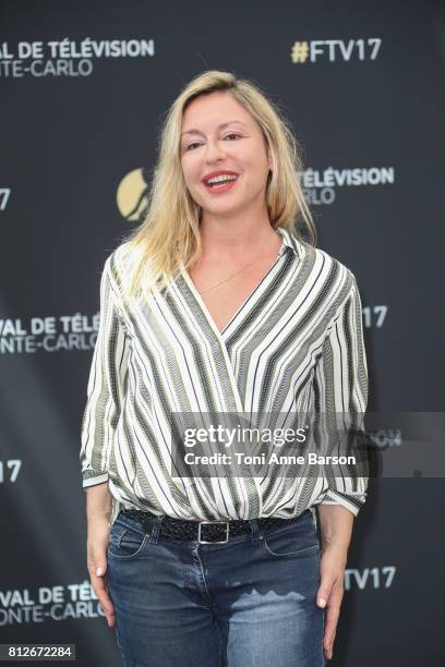 Jeanne Savary attends photocall for "En Famille" on June 17, 2017 at the Grimaldi Forum in Monte-Carlo, Monaco.