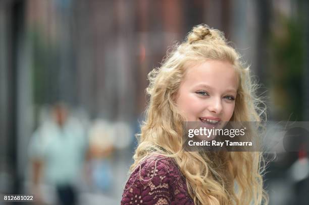 Actress Amiah Miller enters the "AOL Build" taping at the AOL Studios on July 11, 2017 in New York City.