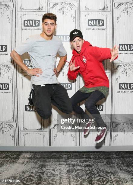 Jack Gilinsky and Jack Johnson of Jack & Jack discuss their new EP "Gone" at Build Studio on July 11, 2017 in New York City.