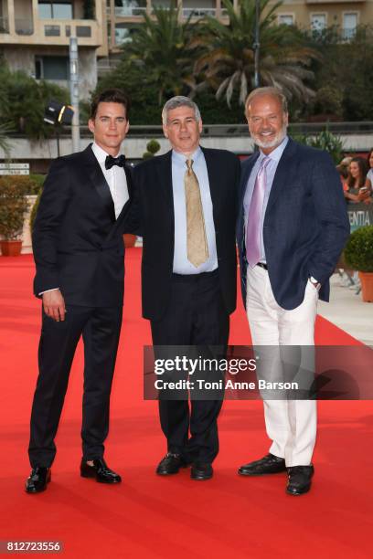 Matthew Bomer, executive producer Chris Keyser and Kelsey Grammer attend "The Last Tycoon" screening on June 18, 2017 at the Grimaldi Forum in...