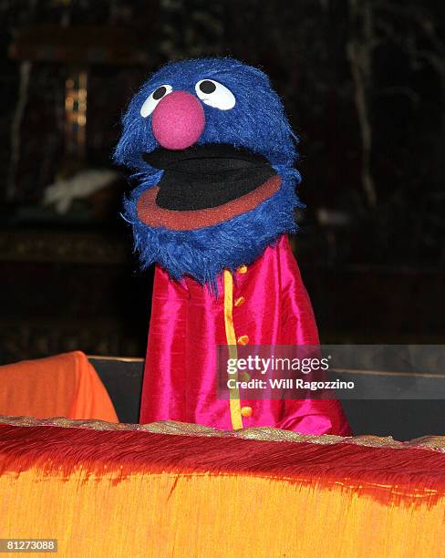 Grover the Muppet attends the 6th Annual Sesame Workshop Benefit Gala at Cipriani 42nd Street on May 28, 2008 in New York City.