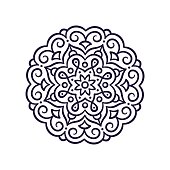 Simple Mandala ornament