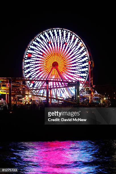 The new $1.5 million solar powered Ferris wheel, which replaces the Pacific Wheel Ferris wheel auctioned off on eBay for $132,400 in April, stands...