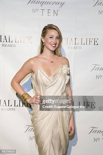 Actress Whitney Port attends The Social Life Magazine June Release Hosted By Whitney Port By SARAR And Peroni May 24, 2008 in Water Mill, New York.