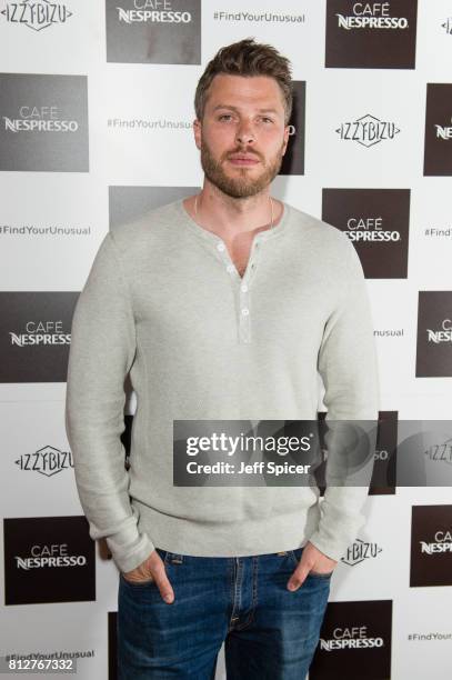 Rick Edwards attends the Cafe Nespresso Soho Launch Party at Cafe Nespresso on July 11, 2017 in London, England.